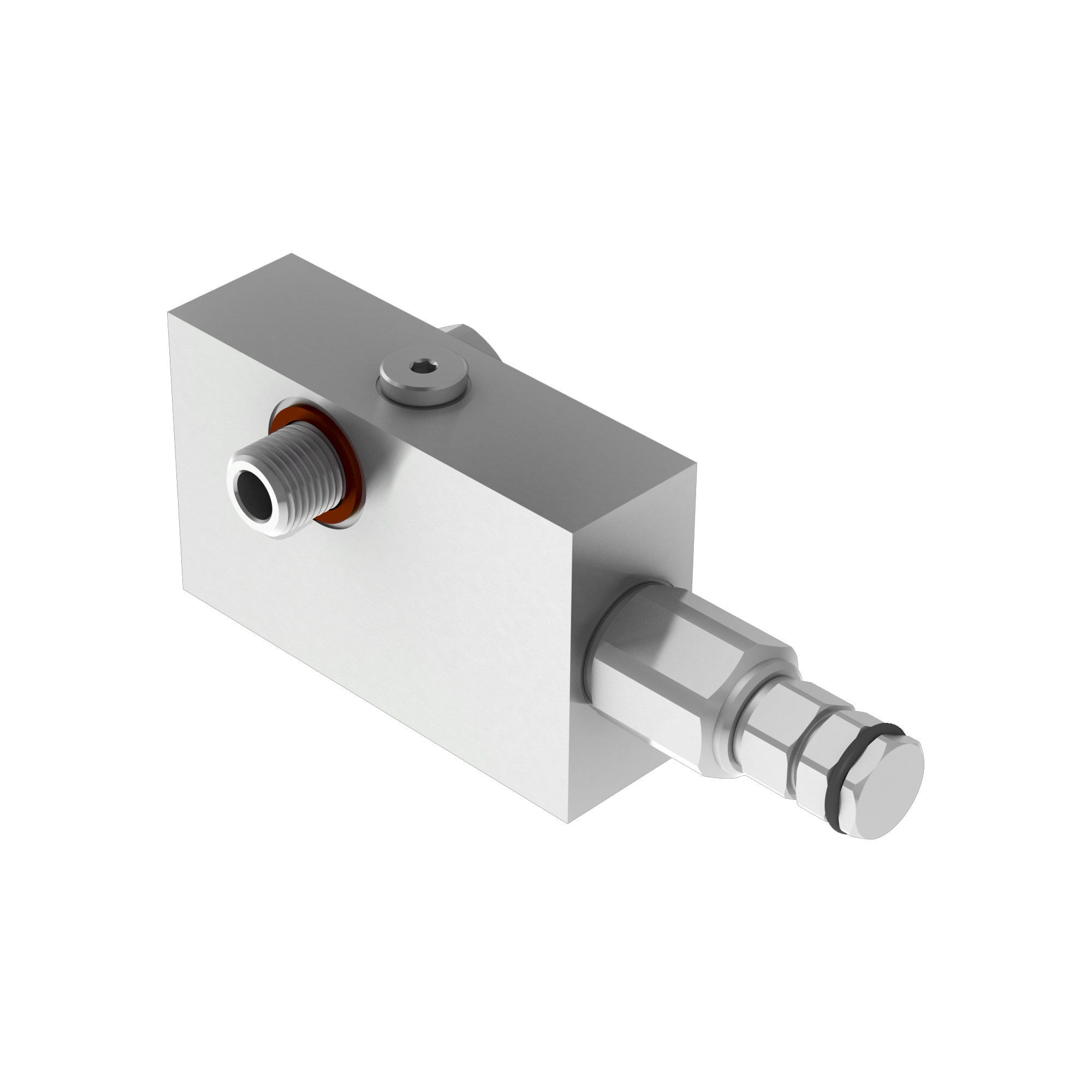 Bolt-fitting Single counterbalance valves for closed center