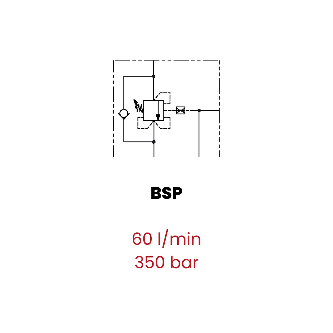 Bolt-fitting Single counterbalance valves for closed center - Image 2
