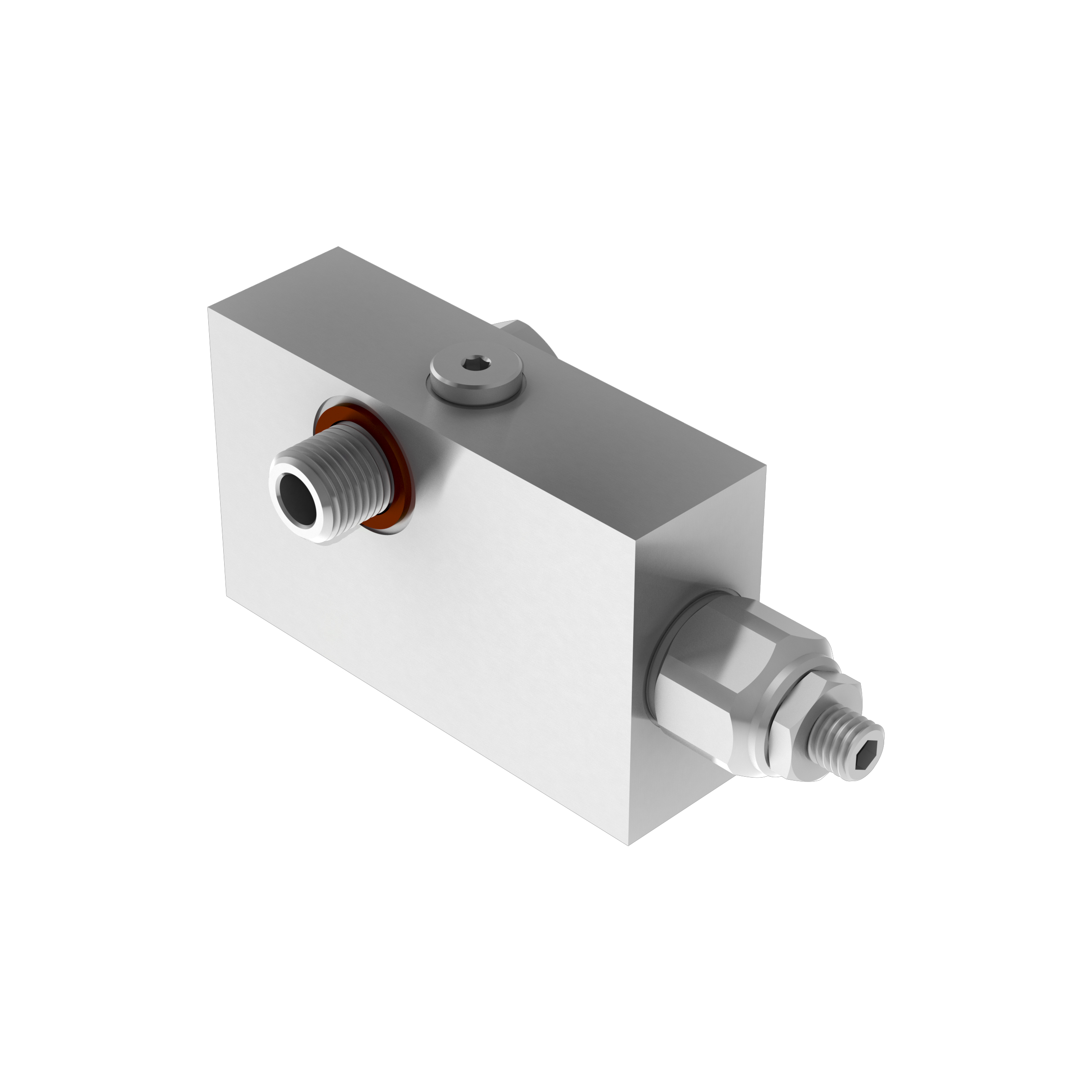 Bolt-fitting Single counterbalance valves for open center