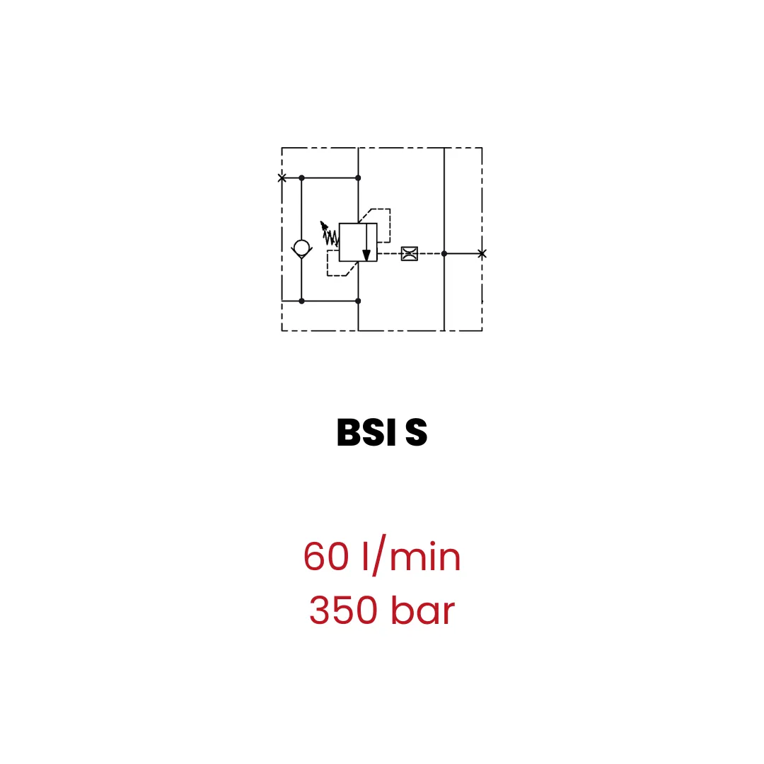 Single counterbalance valve for open center, single flanged version - Image 2