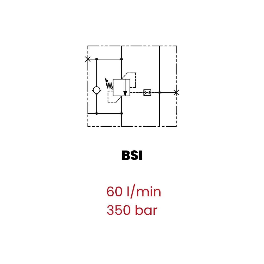 Single counterbalance valve for open center, single flanged version - Image 2