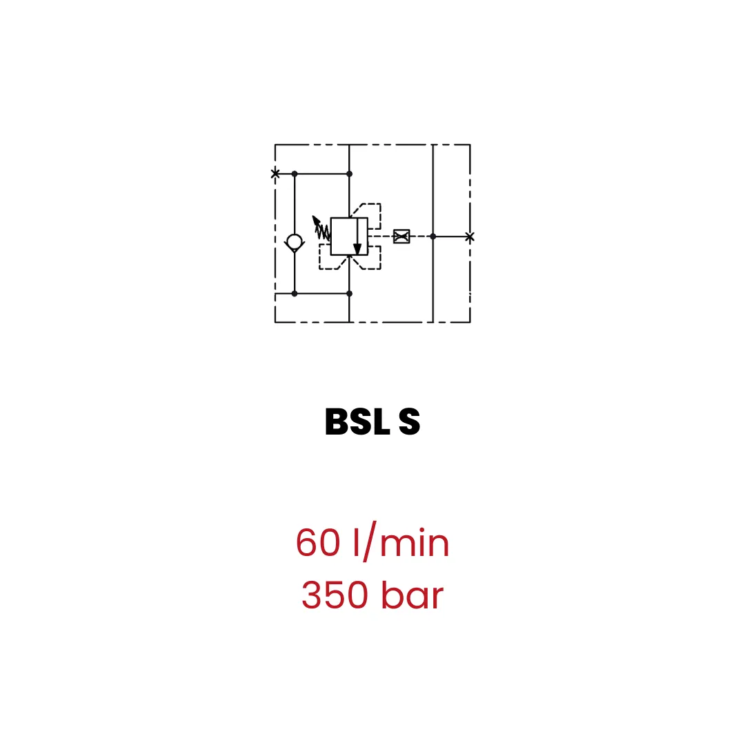 Single counterbalance valve for closed center, single flanged version - Image 2