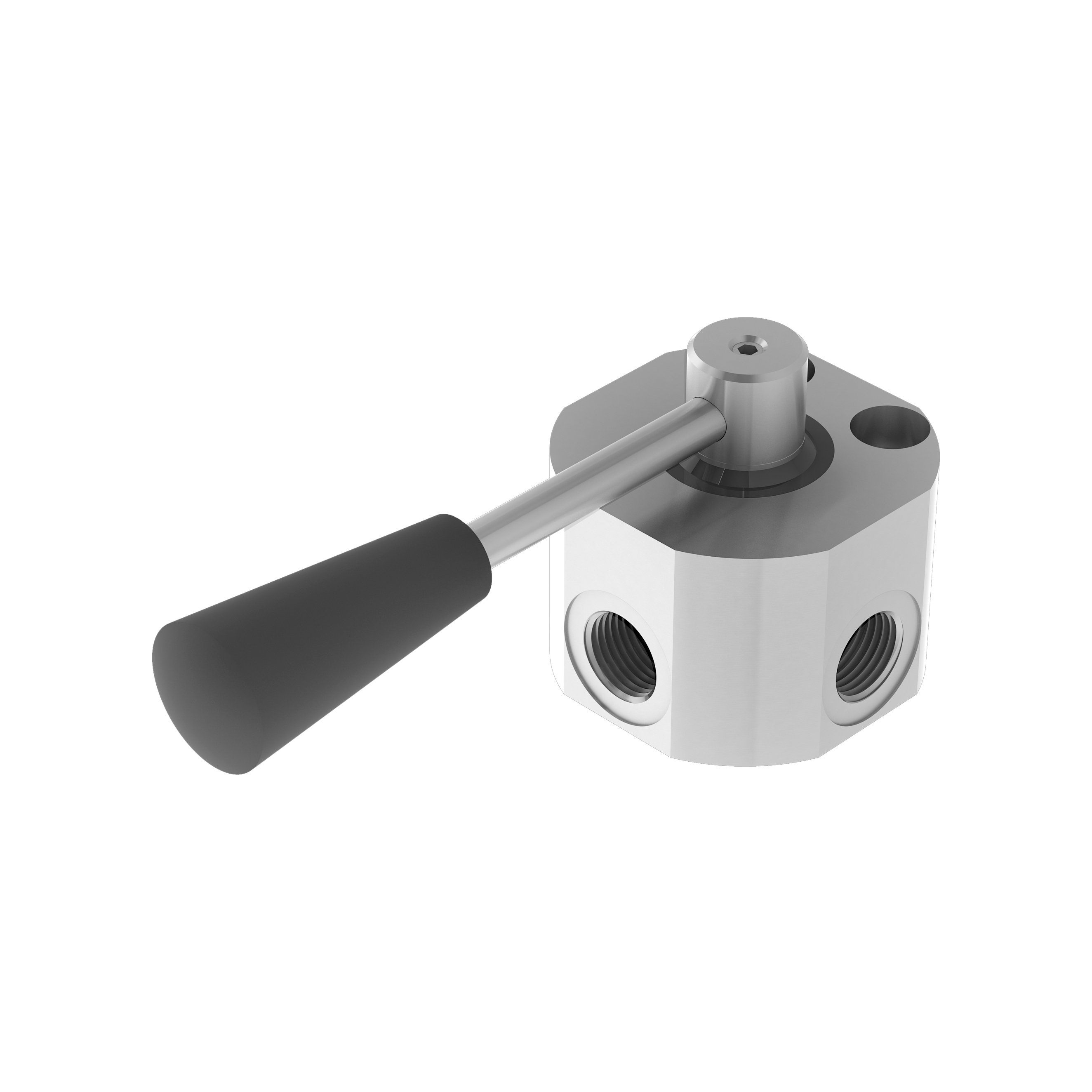 High pressure 3-ways flow diverters