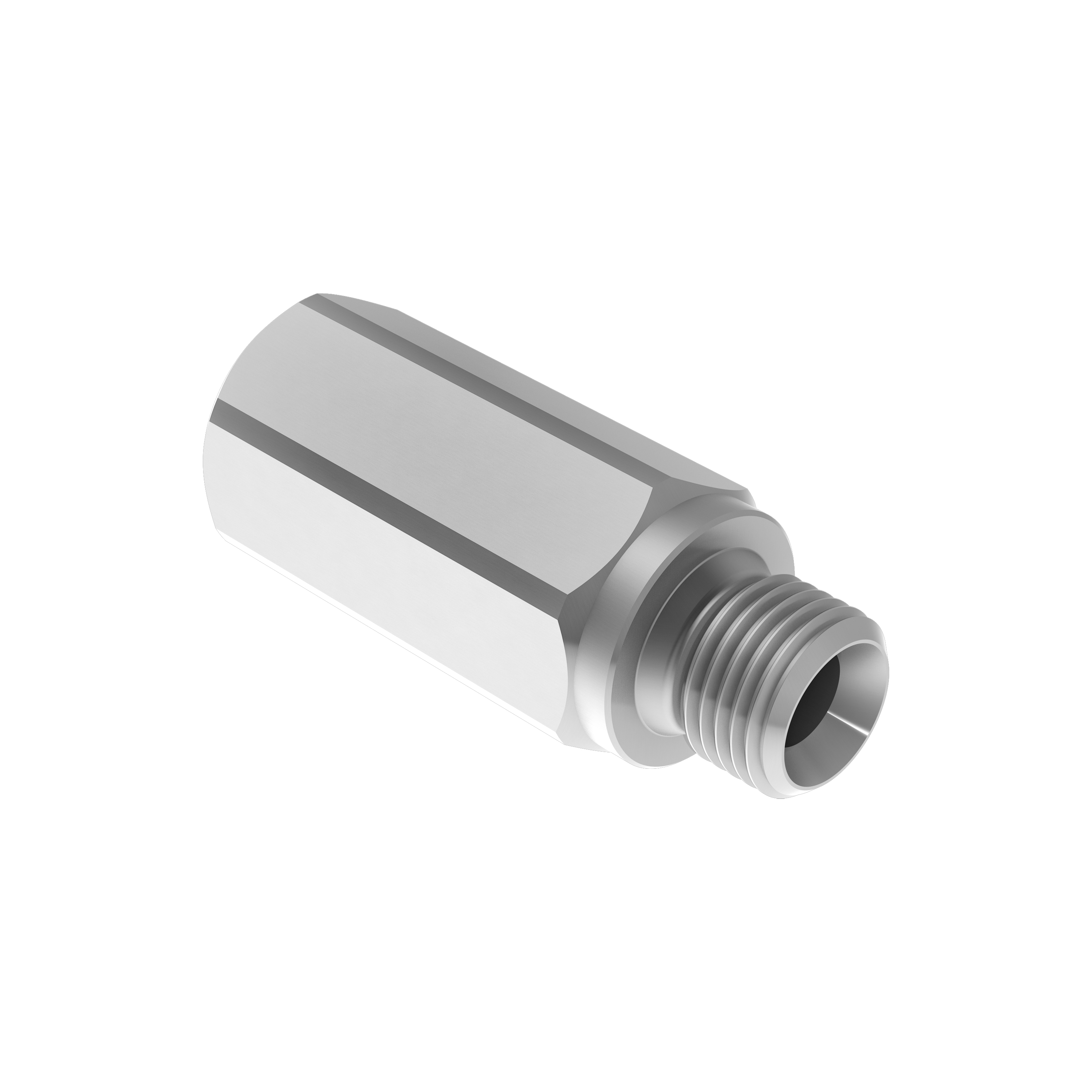 One-way male/female poppet valves
