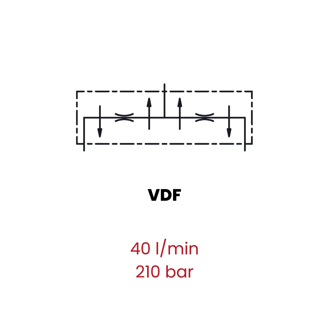 Flow divider 3/8-1/2 BSPP - Image 2